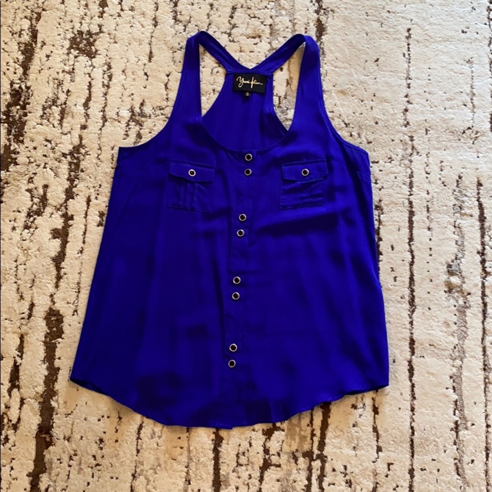 Yumi Kim Razorback 100% silk tank